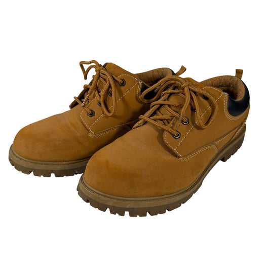 Wrangler Men's Casual Low Boot Shoes Camel Tan Lace-Up Lug Sole Size 11