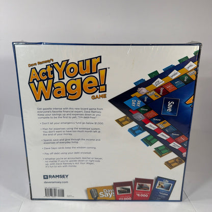 Dave Ramsey's Act Your Wage Board Game Ramsey Solutions Sealed