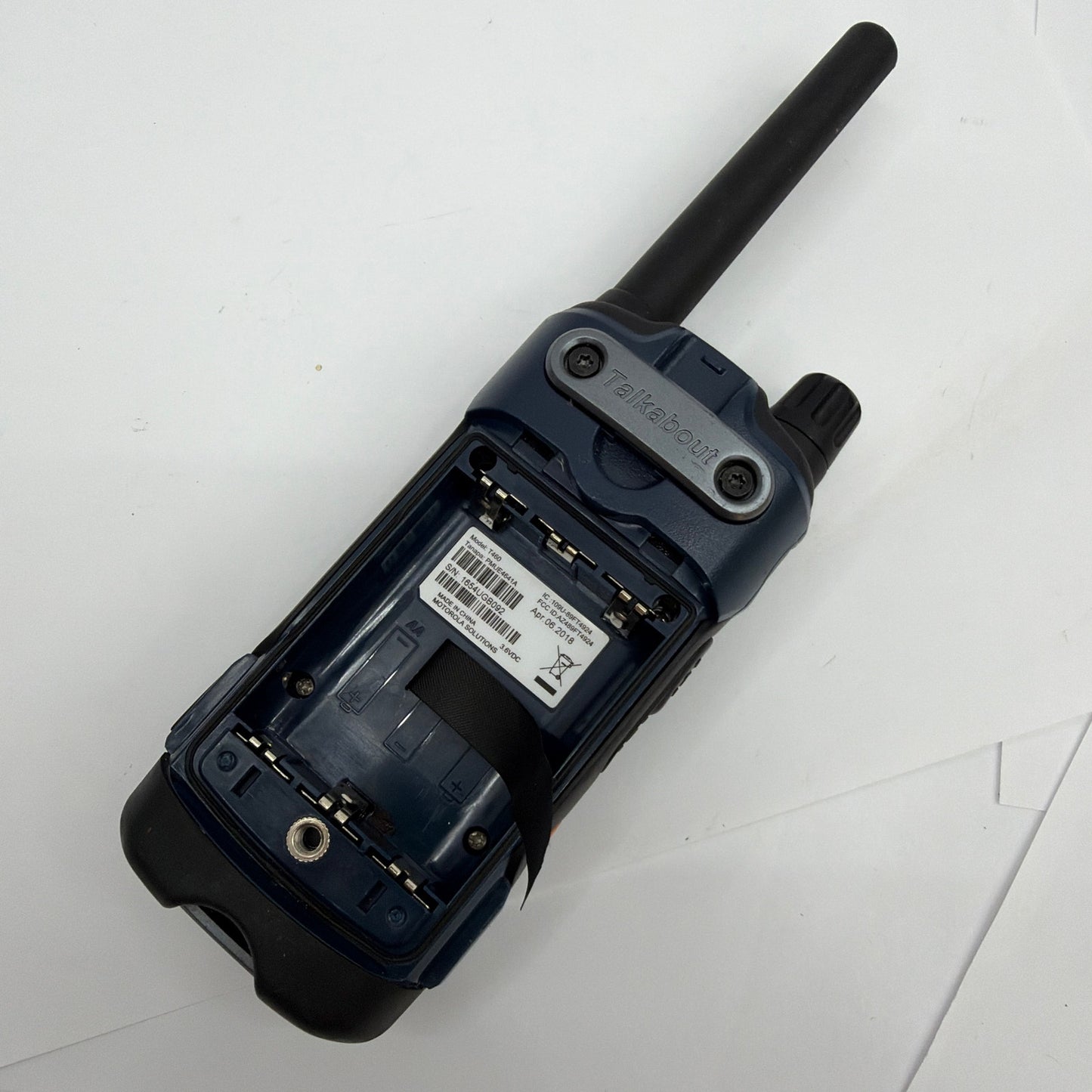 Motorola Talkabout T460 Two-Way Radio Blue Black Parts Repair