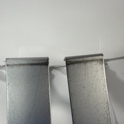 Metal Stick Figure Bookends Pair 7 Inch Tall Silver