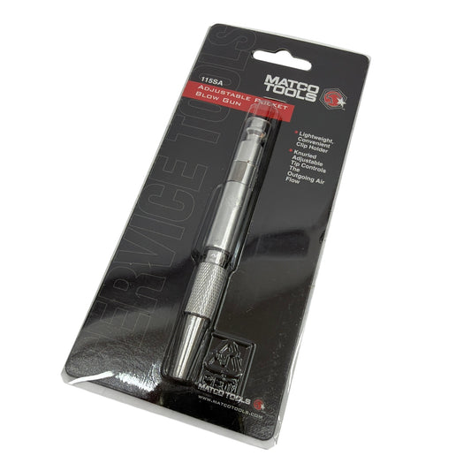 Matco Tools 115SA Adjustable Pocket Blow Gun 1/4 Inch Milton M Style Sealed