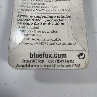 Blue Fox Vibrax Mid Depth Inline Spinner BFF1 RT Size 1 1/8 oz 4g