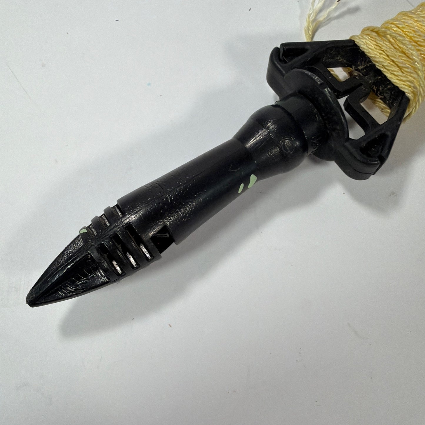 Vintage USA Plastic Line Winder Hand Reel with Yellow Twine