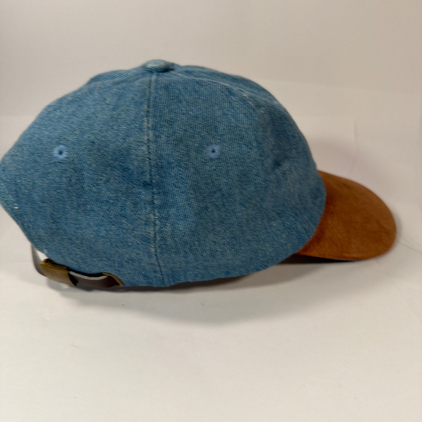 2001 An Alpaca Odyssey Embroidered Denim Baseball Cap Blue Brown Brim One Size