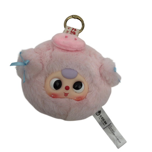 Yiwu First Rigorous Pink Plush Character Keychain 3 Inch