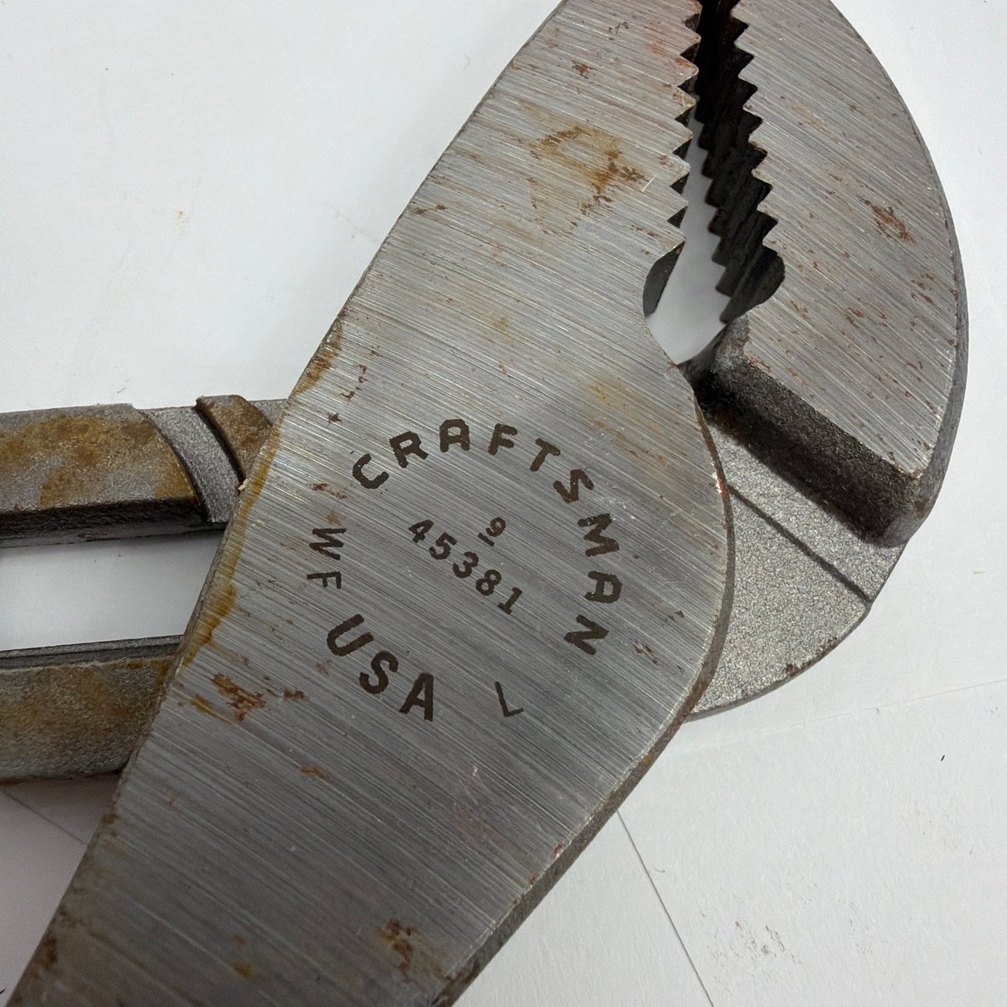 Craftsman 45381 10 Inch USA Forged Adjustable Pliers Orange Handle