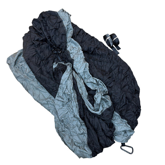 Wise Owl Outfitters DoubleOwl Camping Hammock Black Gray Straps & Carabiners