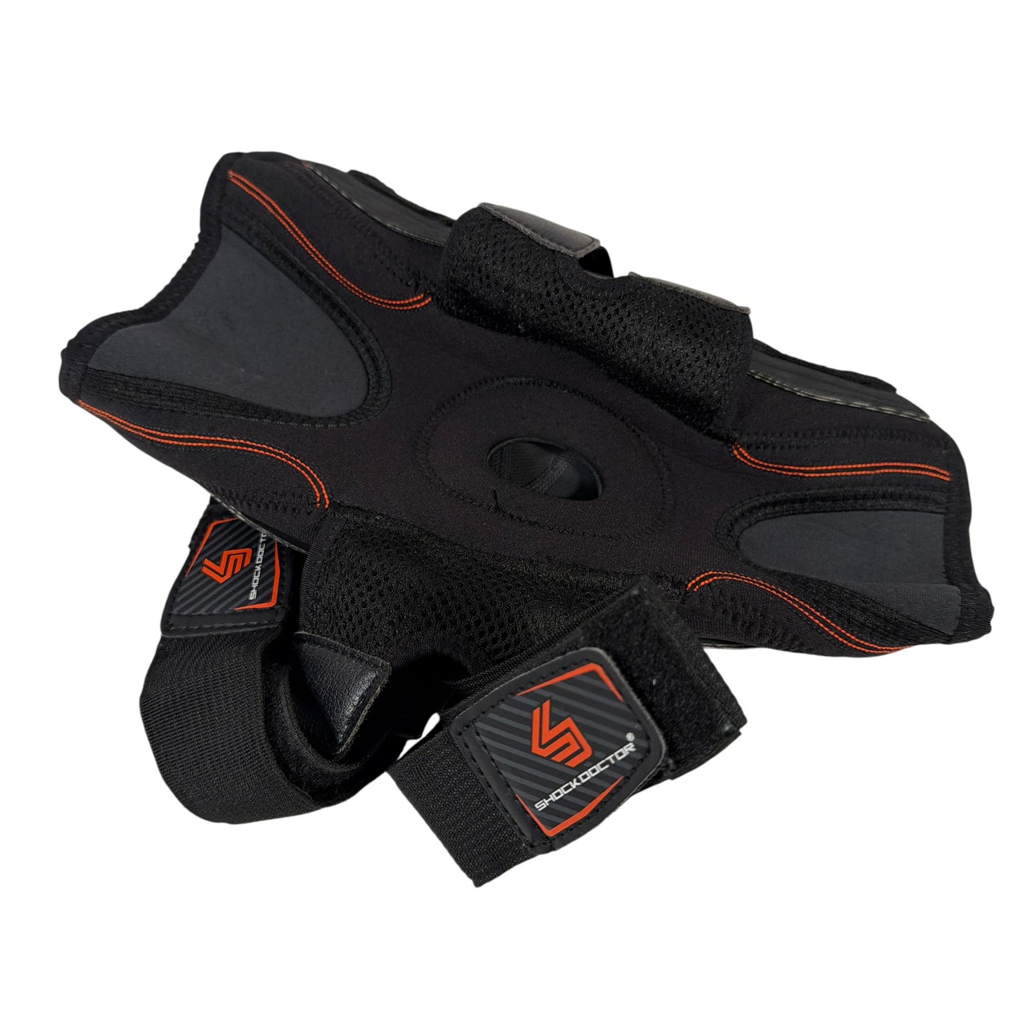 Shock Doctor Neoprene Knee Brace Support Large Black Orange