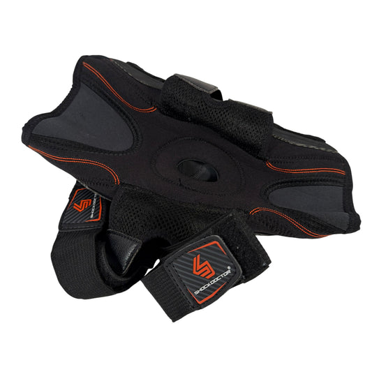 Shock Doctor Neoprene Knee Brace Support Large Black Orange