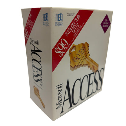 1992 Microsoft Access 1.0 for Windows Retail Box – Manuals Only, No Disks