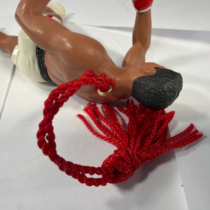 Hallmark 1999 Boxer Hanging Ornament Figure With Red Tassel Approx 5 in