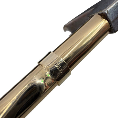 USA-Marked Hammer Shape Ballpoint Pen, Gold/Silver Tone with Box