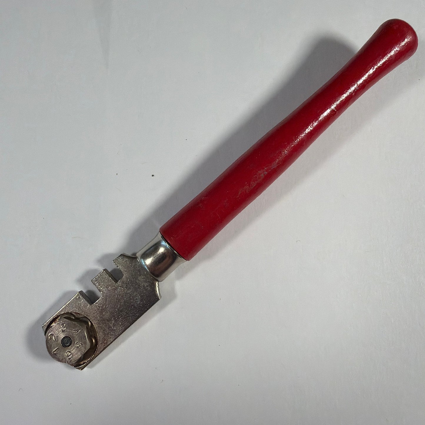 Vintage Veribor 6-Wheel Glass Cutter Red Handle Made in Germany