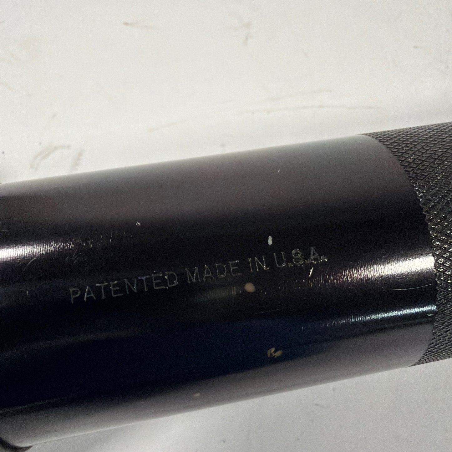 Maglite 4D-Cell Flashlight Black Tested Working With Extra Bulb No Batteries