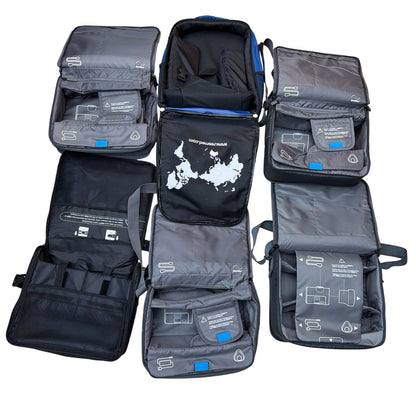 Lot of 6 ResMed CPAP Machine Travel Carry Bags – Gray/Black/Blue