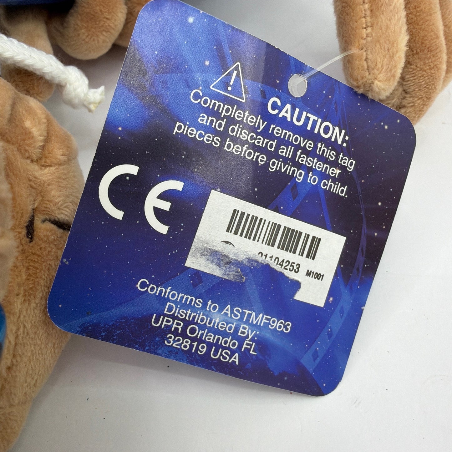 Universal Studios E.T. the Extra-Terrestrial Plush Blue Hoodie w/ Tag