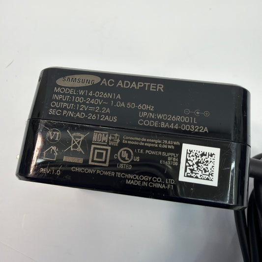 Samsung W14-026N1A AD-2612AUS 26W 12V 2.2A AC Adapter Charger BA44-00322A
