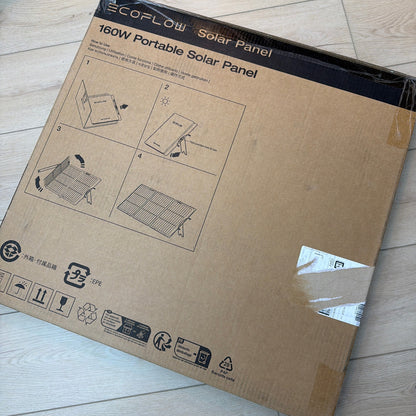 EcoFlow EFSOLAR160W-N 160W Portable Solar Panel Sealed Black
