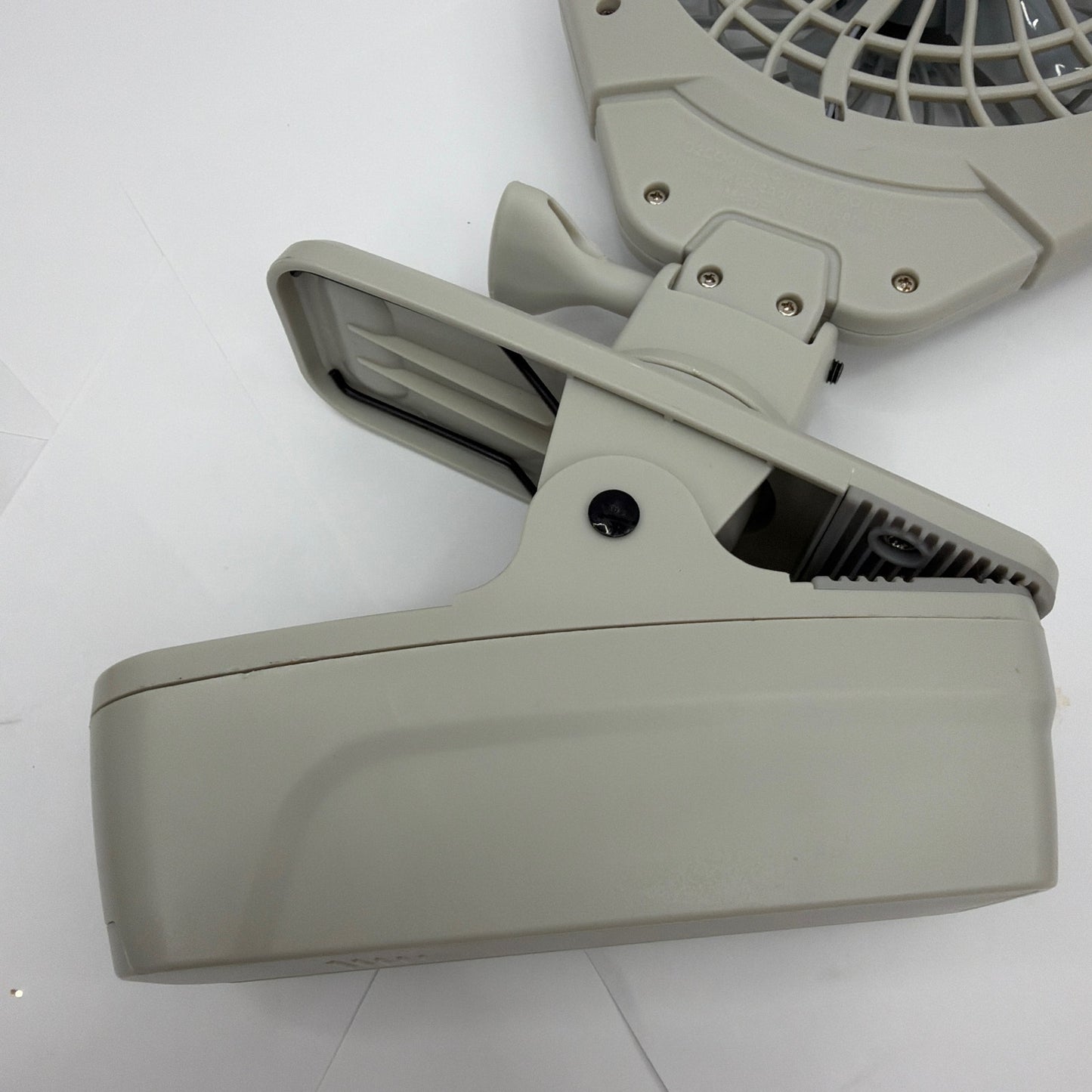 Treva FC05807 Battery Powered Clip-On Fan Gray Tested Working