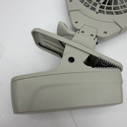 Treva FC05807 Battery Powered Clip-On Fan Gray Tested Working