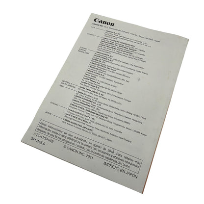 Canon EOS 60D Instruction Manual Spanish Edition