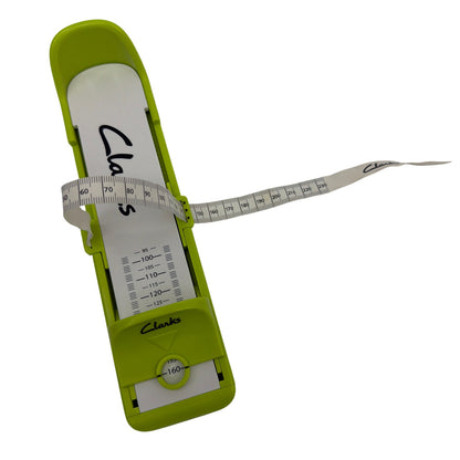 Clarks Children's Toddler Foot Gauge White Green Shoe Size Measuring Tool