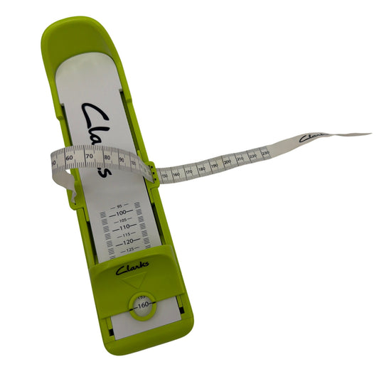 Clarks Children's Toddler Foot Gauge White Green Shoe Size Measuring Tool