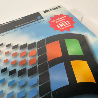 Microsoft Windows 95 Upgrade 3.5-Inch Floppy Big Box Sealed Part No. 94258