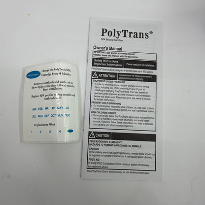 PolyTrans SPA Mineral Sanitizer Stick 3-Pack Box With 2 Sticks Present