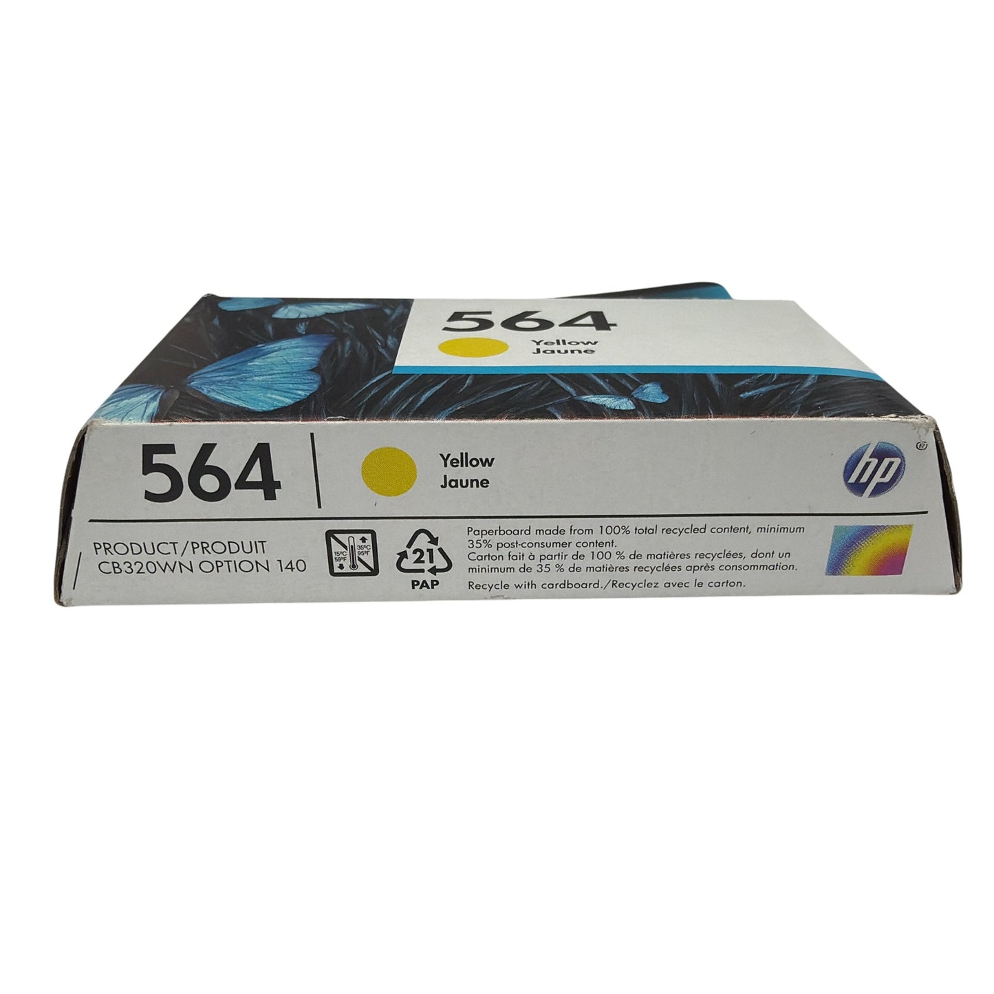 HP 564 Yellow Ink Cartridge CB320WN (Expired, Genuine OEM)