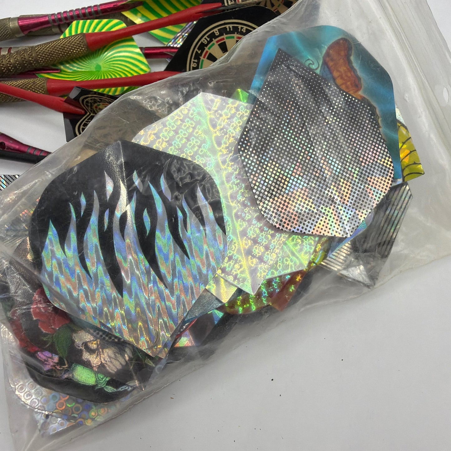 Lot of 10 Vintage Soft Tip Darts With Flights and Viper Tufflex Tips