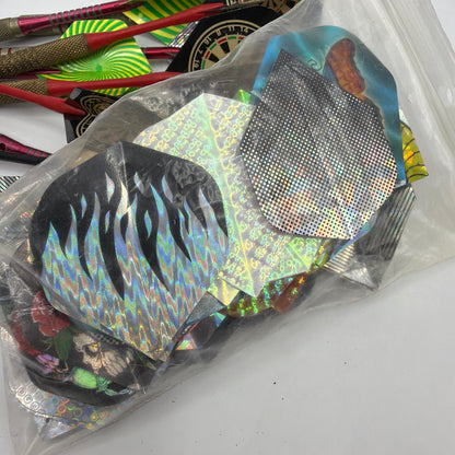 Lot of 10 Vintage Soft Tip Darts With Flights and Viper Tufflex Tips