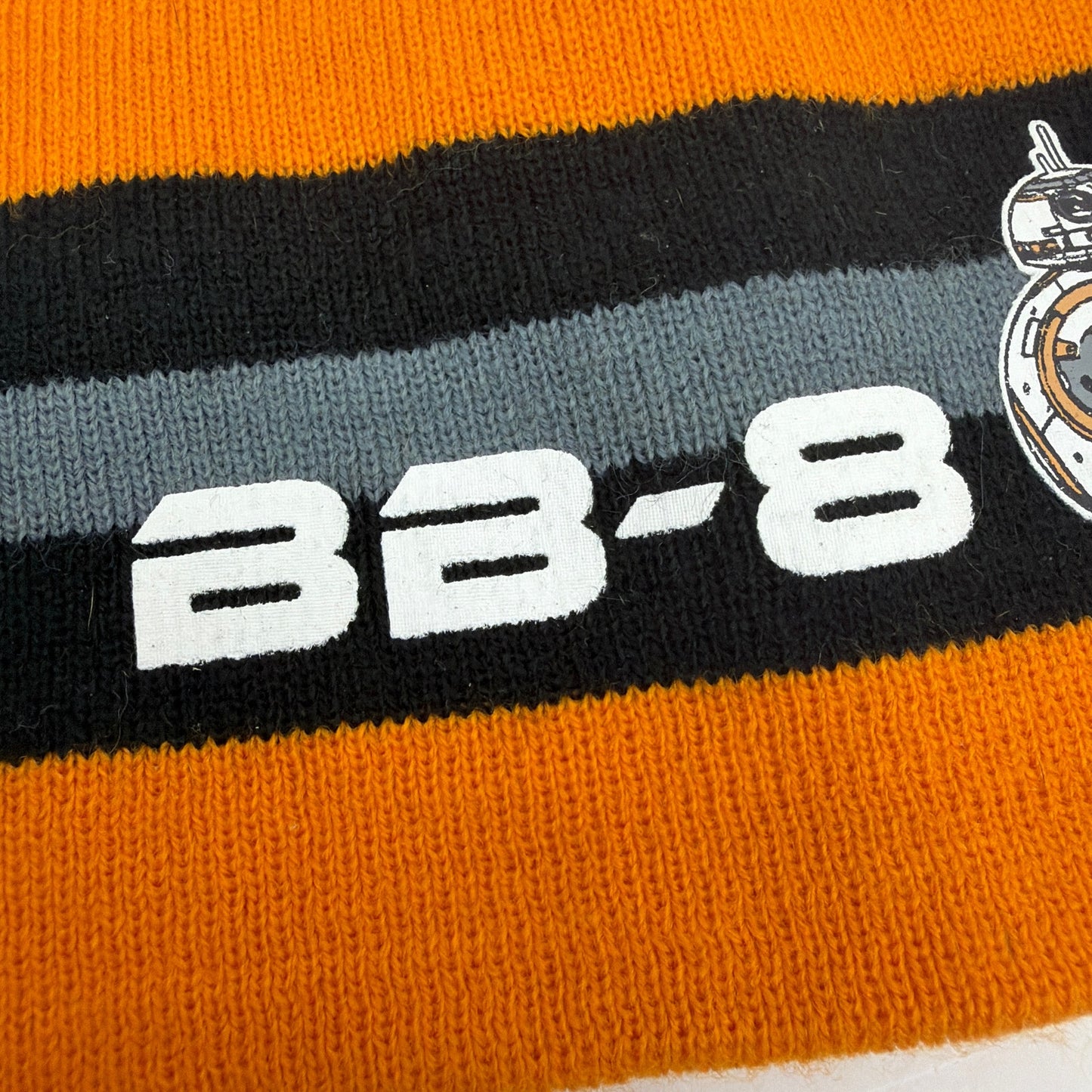 Star Wars BB-8 Adult Knit Beanie Orange Black Gray Target