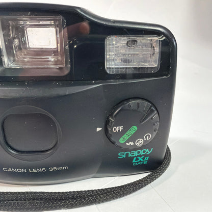 Canon Snappy LX II Date 35mm Film Point & Shoot Camera For Parts/Repair Untested