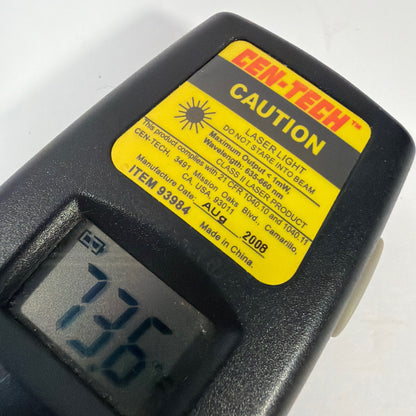 CEN-TECH 93984 Infrared Thermometer Laser Temperature Gun Black