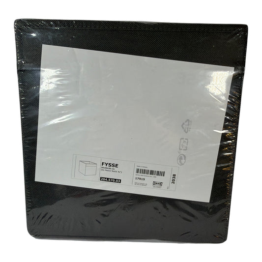 IKEA FYSSE Storage Box Cube 30x30x30 cm Black 204.570.03