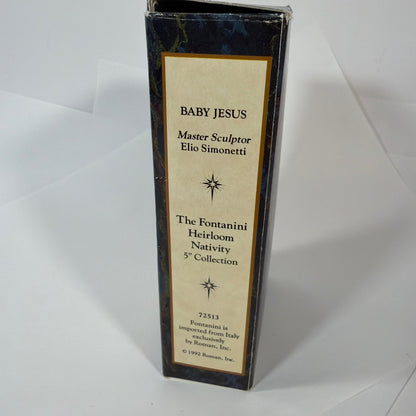 Fontanini Classic Baby Jesus With Manger 5 Inch Collection 72513 With Box