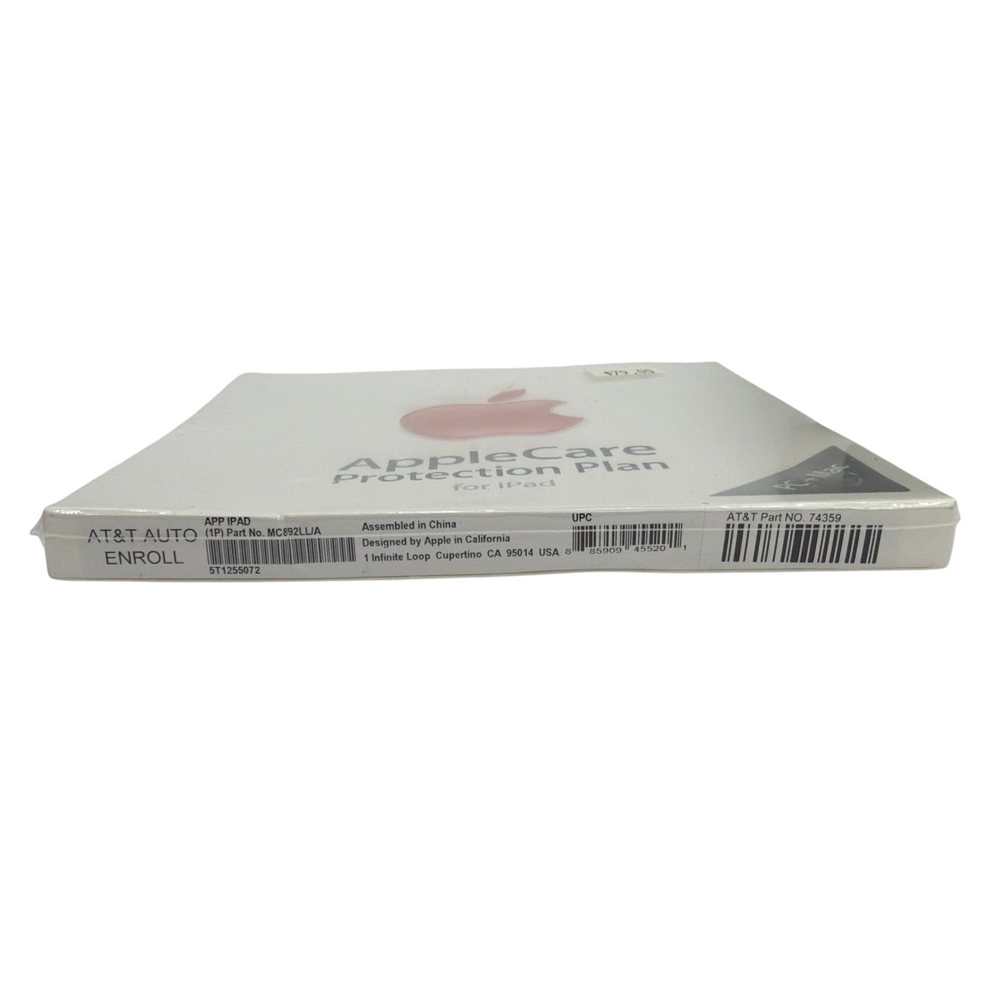 Apple AppleCare Protection Plan for iPad Retail Box MC892LL/A AT&T Auto Enroll