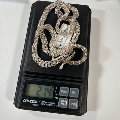 Miabella Italy 925 Sterling Silver Chain Necklace 20" 21g