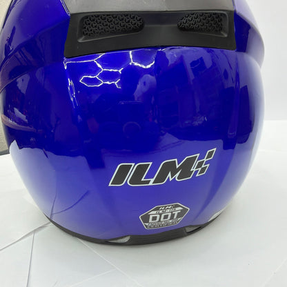 ILM ILM-115 Motorcycle Helmet Blue XXL DOT Full Face
