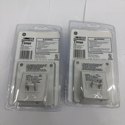 GE 7-Day & 24-Hour Programmable Plug-In Timer Lot of 2 Sealed