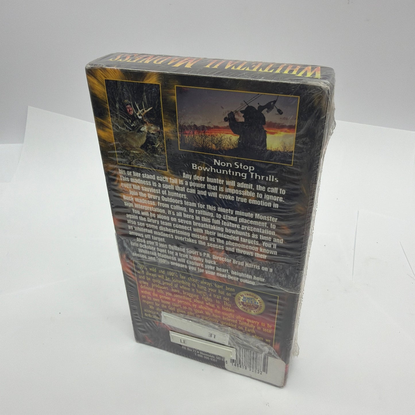 Drury Outdoors Whitetail Madness 1 VHS Sealed Hunting Video Mark Terry Drury