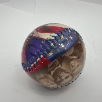 United States Presidents Souvenir Baseball Facsimile Signatures Patriotic Decor