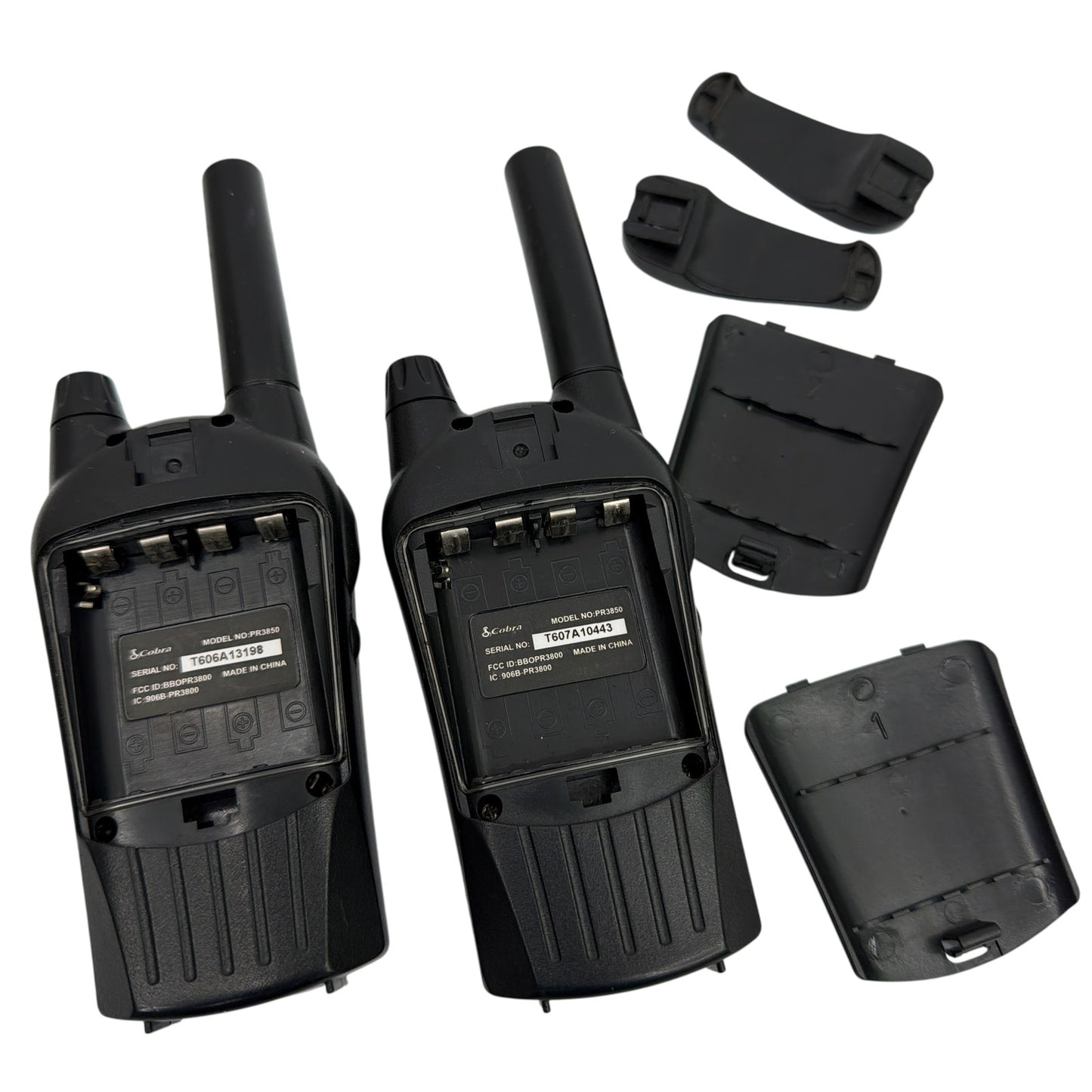 Cobra microTALK PR3850 Two-Way Radios Set of 2 Black