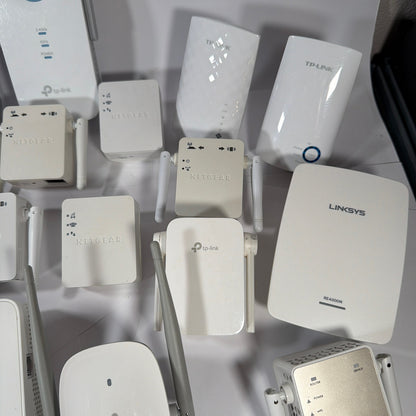 Mixed Lot Wi‑Fi Range Extenders Linksys Netgear TP‑Link Belkin Untested