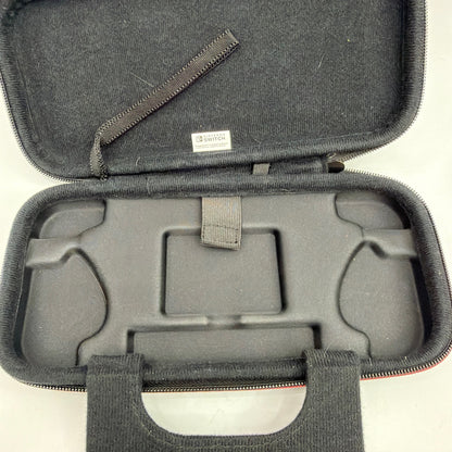 Nintendo Switch Official Carrying Case Black with Red Zipper Pull