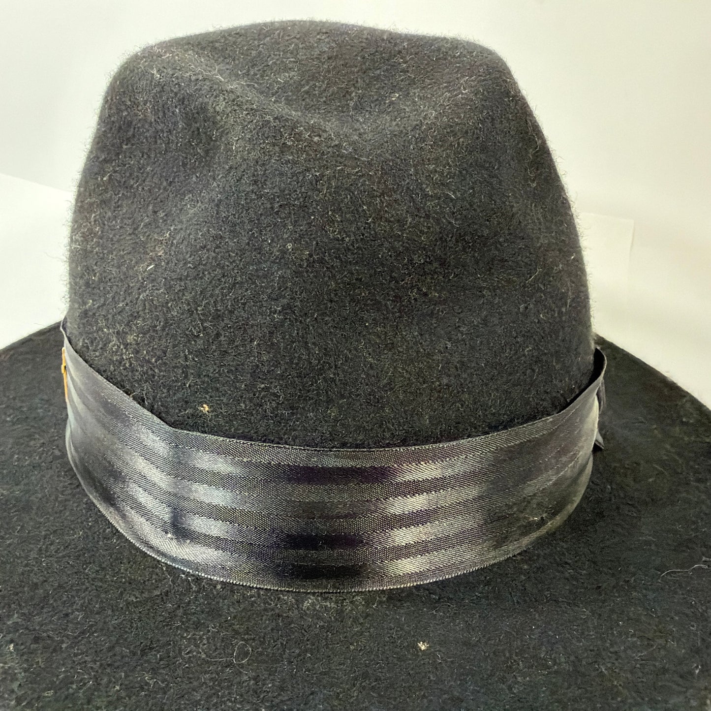 Steve Harvey Collection Black Wool Fedora Hat Large Made in USA