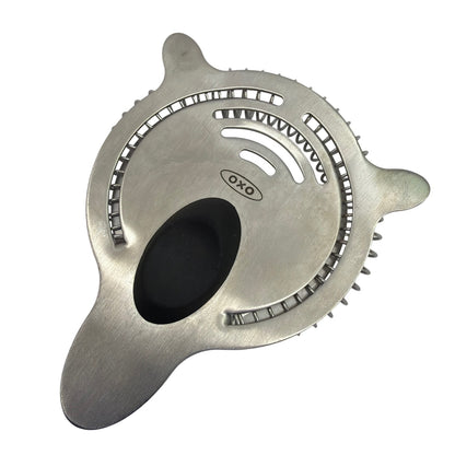 OXO Stainless Steel Cocktail Strainer With Spring Coil and Soft Grip