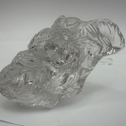 Clear Glass Rearing Horse Figurine 7 1/4 in Tall