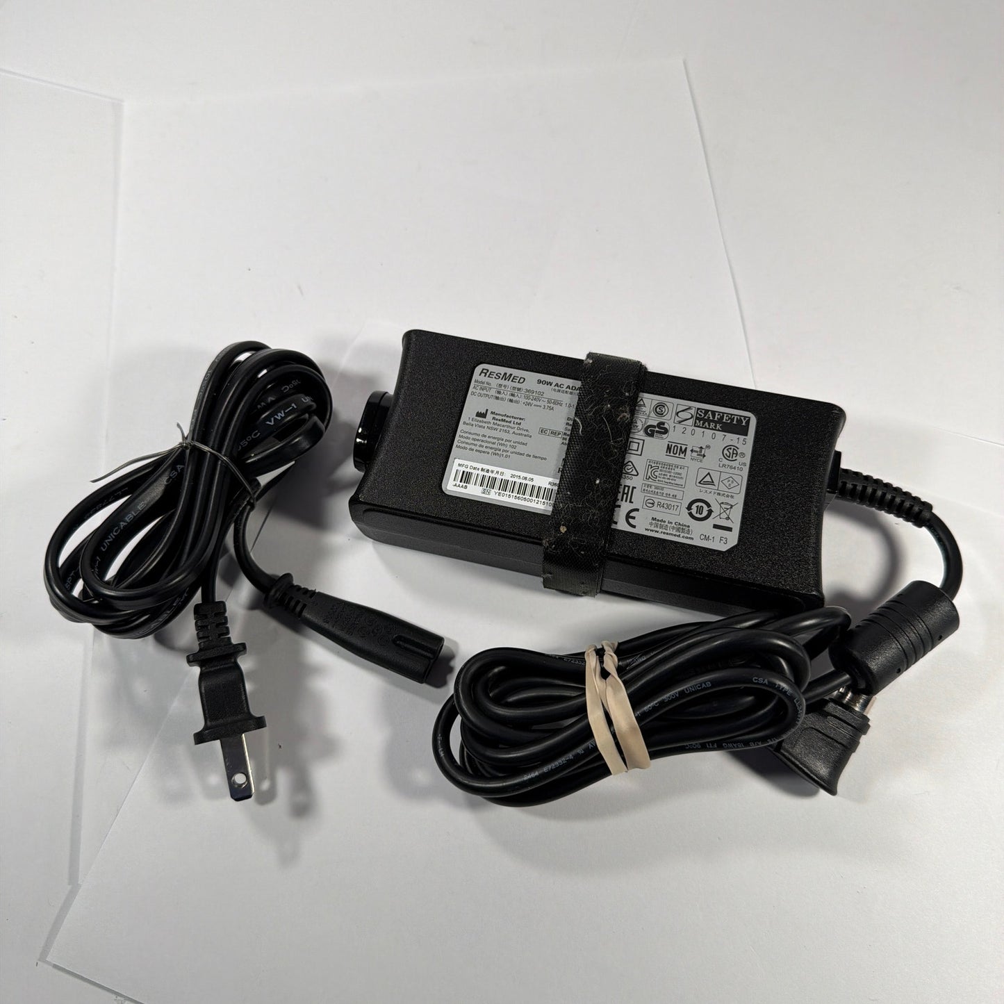 ResMed 369102 90W AC Adapter Power Supply 24V 3.75A 3-Pin Tested Working